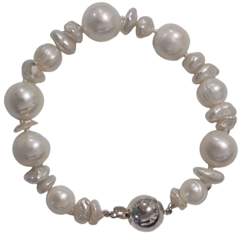 Savage Wild Pearl Bracelet Sterling Silver