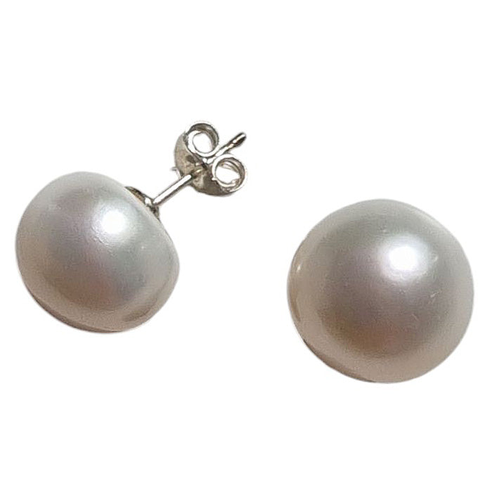 Fancesca 10-11mm Freshwater Pearl Sterling Silver stud Earrings