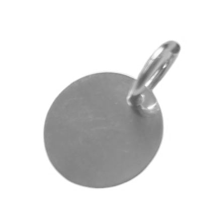 disc charm sterling silver