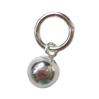 Sterling silver ball charm