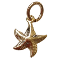 Gold filled starfish charm