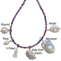 Sage Freshwater Pearl Interchangeable Necklace Charms