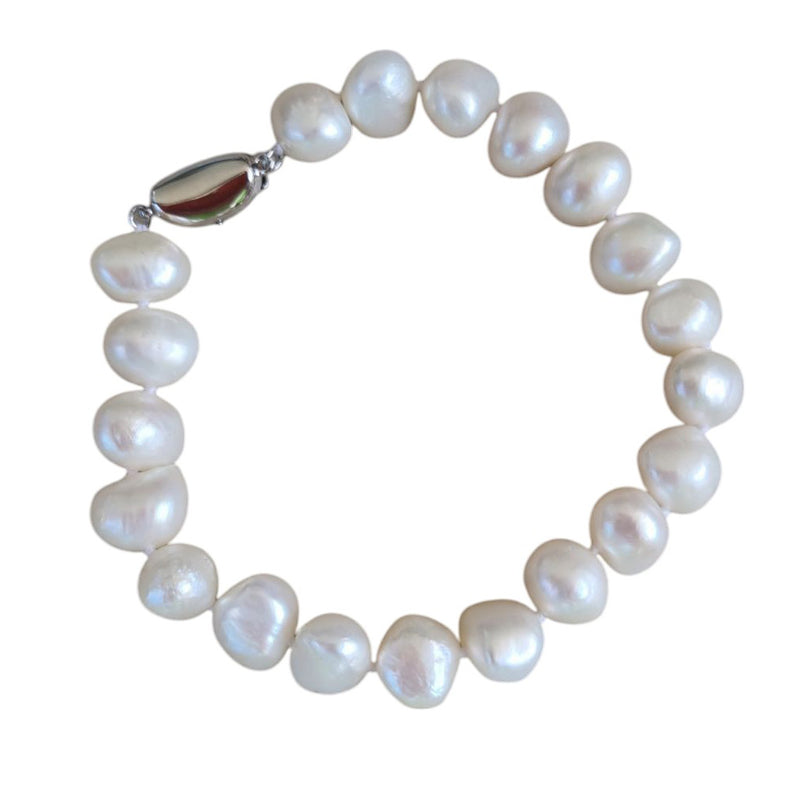 Tessa Sterling Silver Freshwater Pearl Bracelet