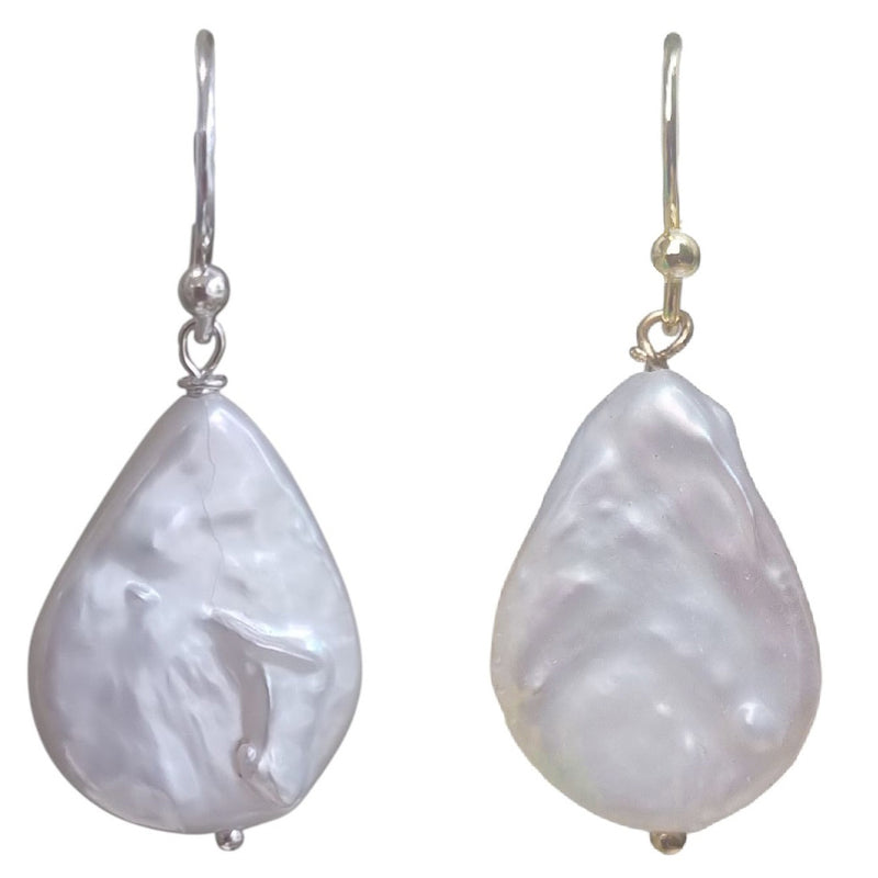 Tully Teardrop Freshwater Coin Earrings