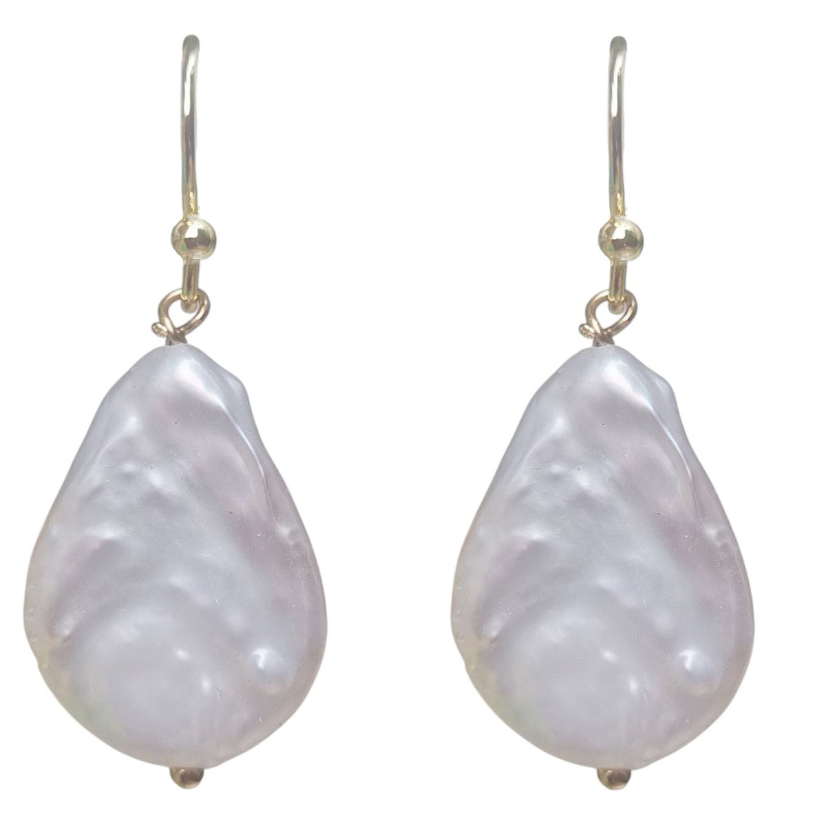 Tully Teardrop Freshwater Coin Earrings