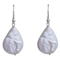 Tully Teardrop Freshwater Coin Earrings