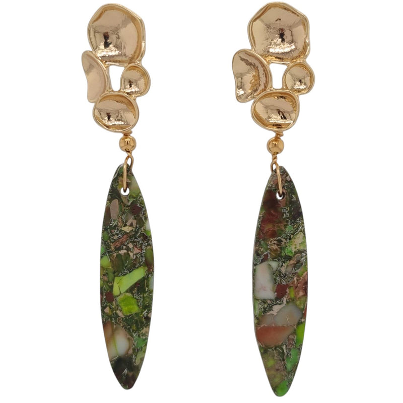 Samiri Imperial Jasper Stud Earrings