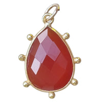 Sage Gemstone Pendants Charms Carnelian