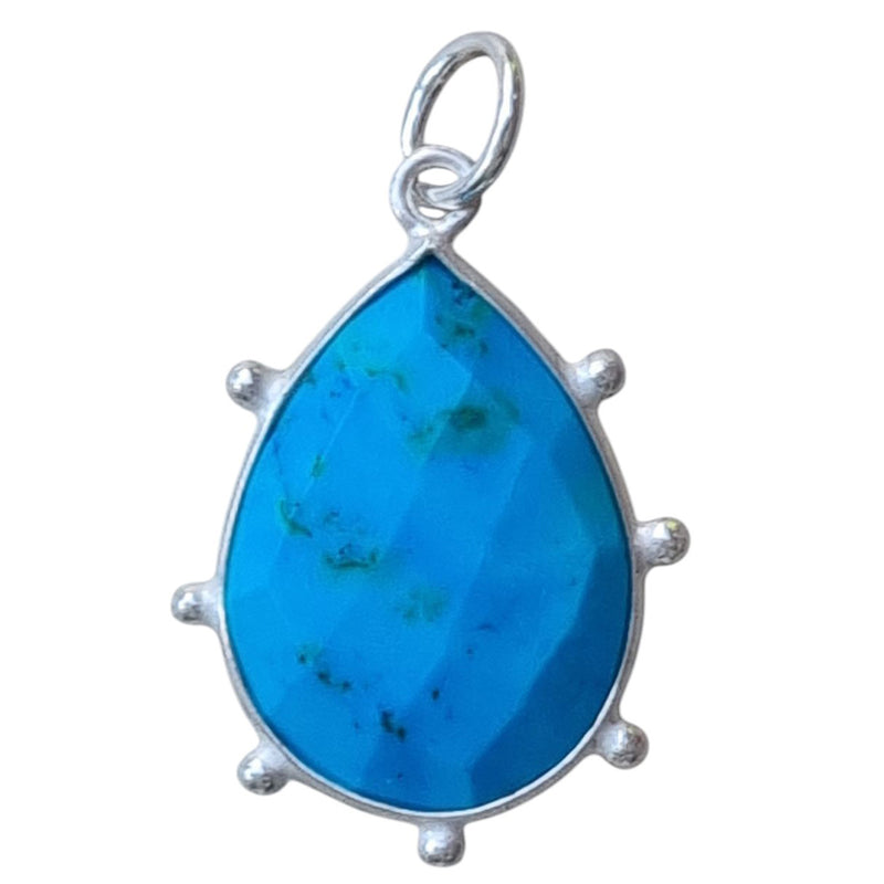 Sage Turquoise Pendant and Charms