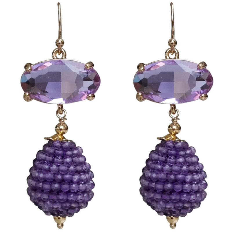 Kyle Amethyst Earrings