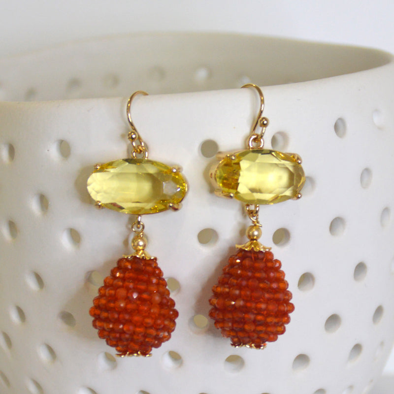 Kyle Carnelian Earrings