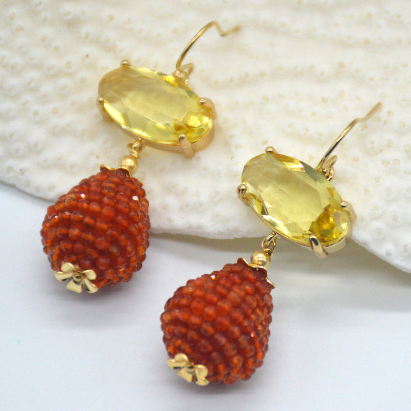 Kyle Carnelian Earrings