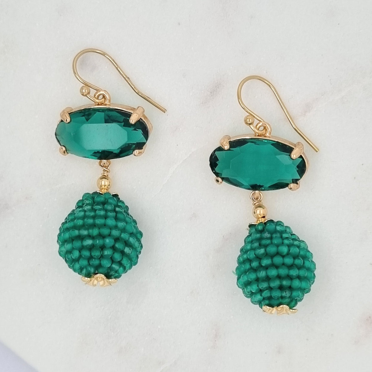 Kyle Green Onyx Earrings