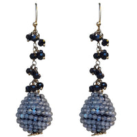 Ann Gemstone drop Earrings - Labradorite