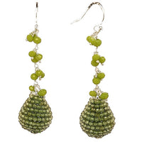 Ann Gemstone drop Earrings - Amazonite