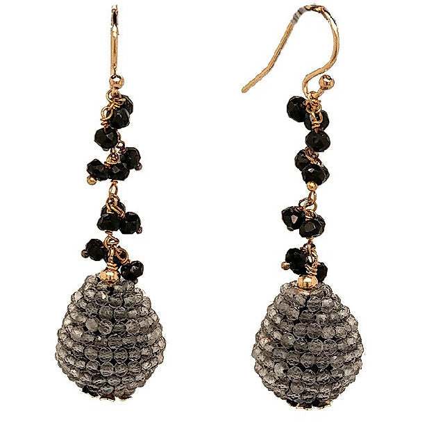 Ann Gemstone drop Earrings - Amazonite