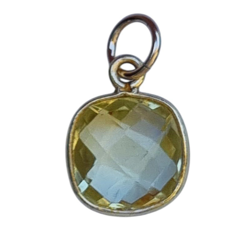 Sage Gemstone Pendants Charms Lemon Quartz