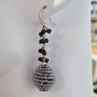 Ann Gemstone drop Earrings - Amazonite