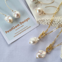 Lotus Large Baroque Freshwater Pearl Necklace