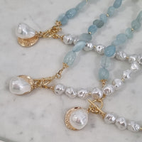 Maria Aquamarine Pendant Necklace