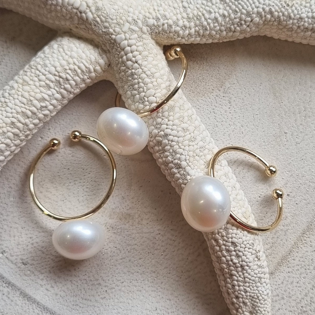 Corali Freshwater Pearl adjustable Finger ring