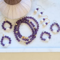 Nina Amethyst and Citrine Bracelets