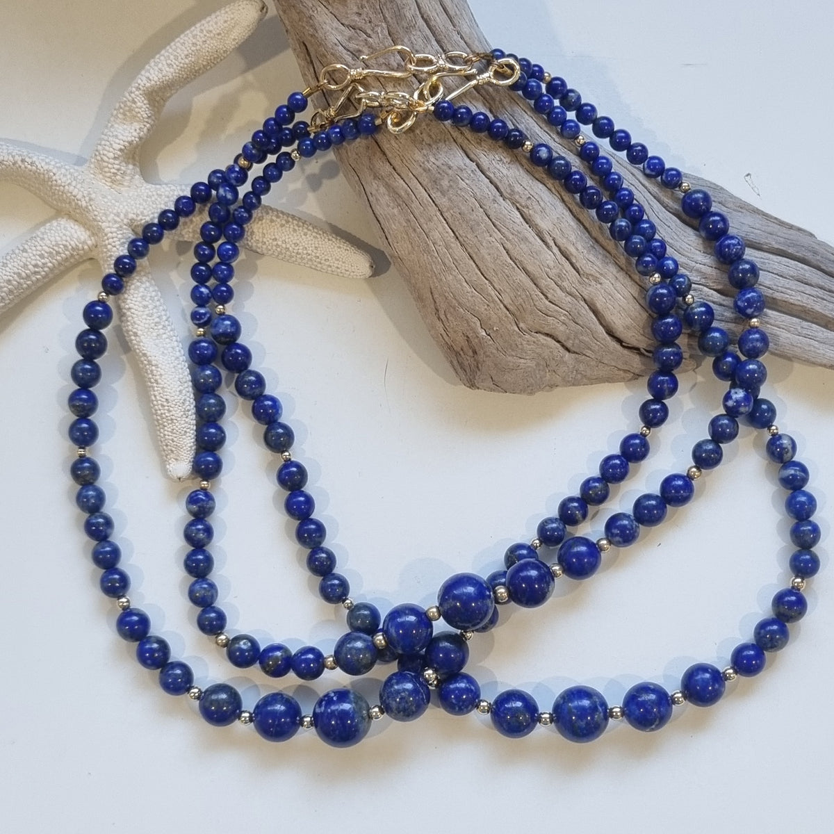 Raine Graduated Lapis Lazuli Necklace