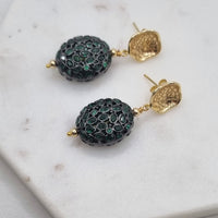 Meteor Shower Earrings Emerald