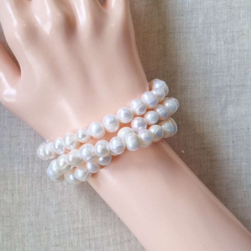 Oceano Freshwater Pearl Elastic Bracelet