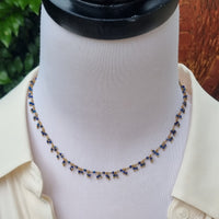 Raindrop multi drop Lapis Lazuli necklace