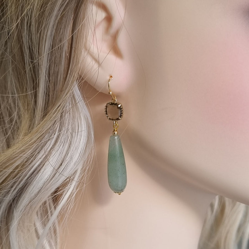 Jessi Green Aventurine Earrings