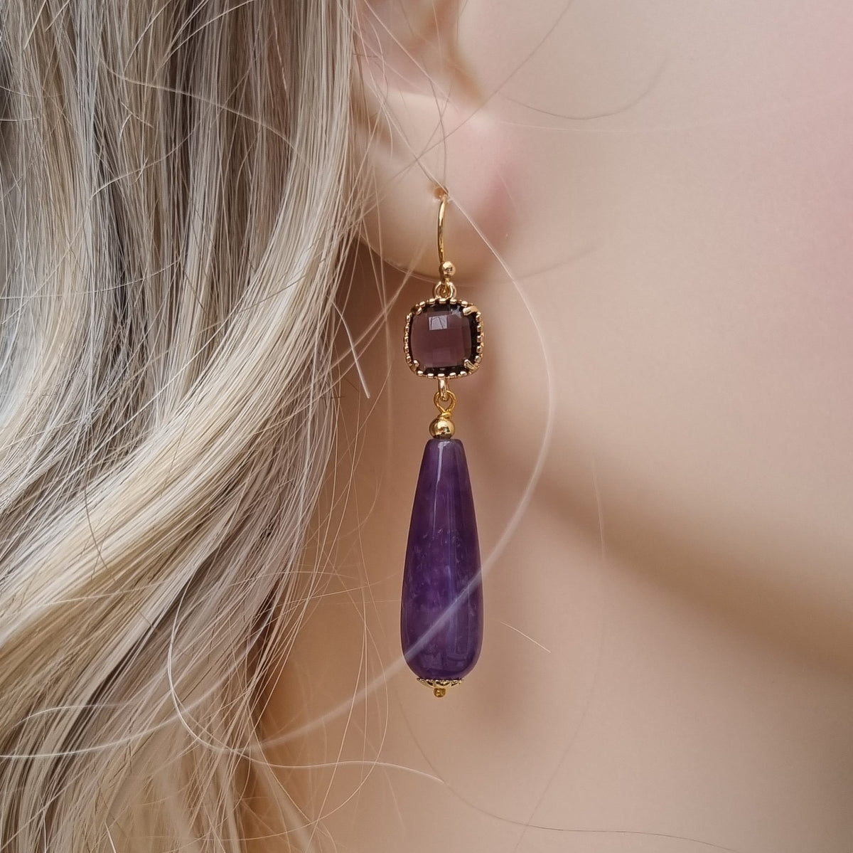 Jessi Amethyst Earrings