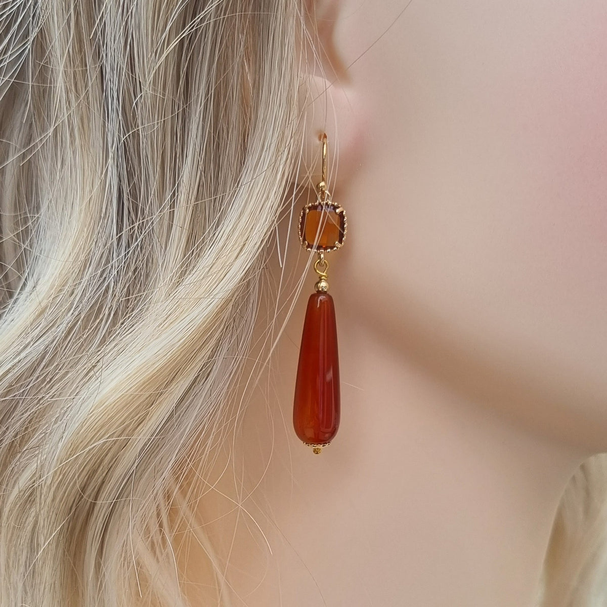 Jessi Carnelian Earrings