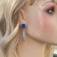 Jessi Blue Aagte Earrings