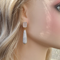 Jessi White Howlite Earrings