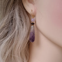 Serenity Amethyst and Garnet Earrings