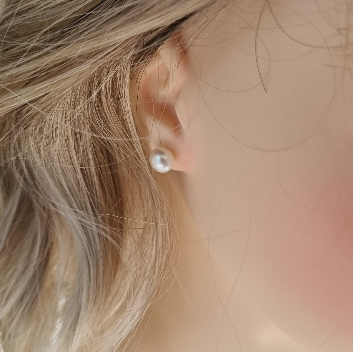 Classic Freshwater Pearl 7mm Sterling silver stud