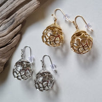 Baroque Short Wire Ball Earrings