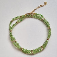 Brittany Peridot Necklace 14k Gold filled