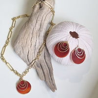 Aurora Carnelian pendant Necklace