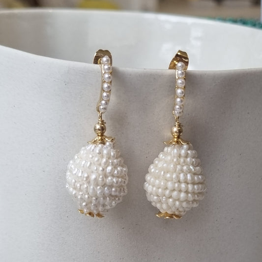 Kyle Pearl gemstone drop Earring