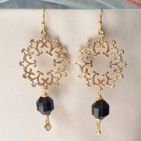 Monica Onyx Earrings