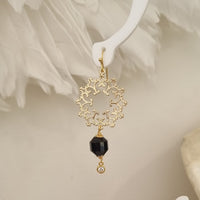 Monica Onyx Earrings