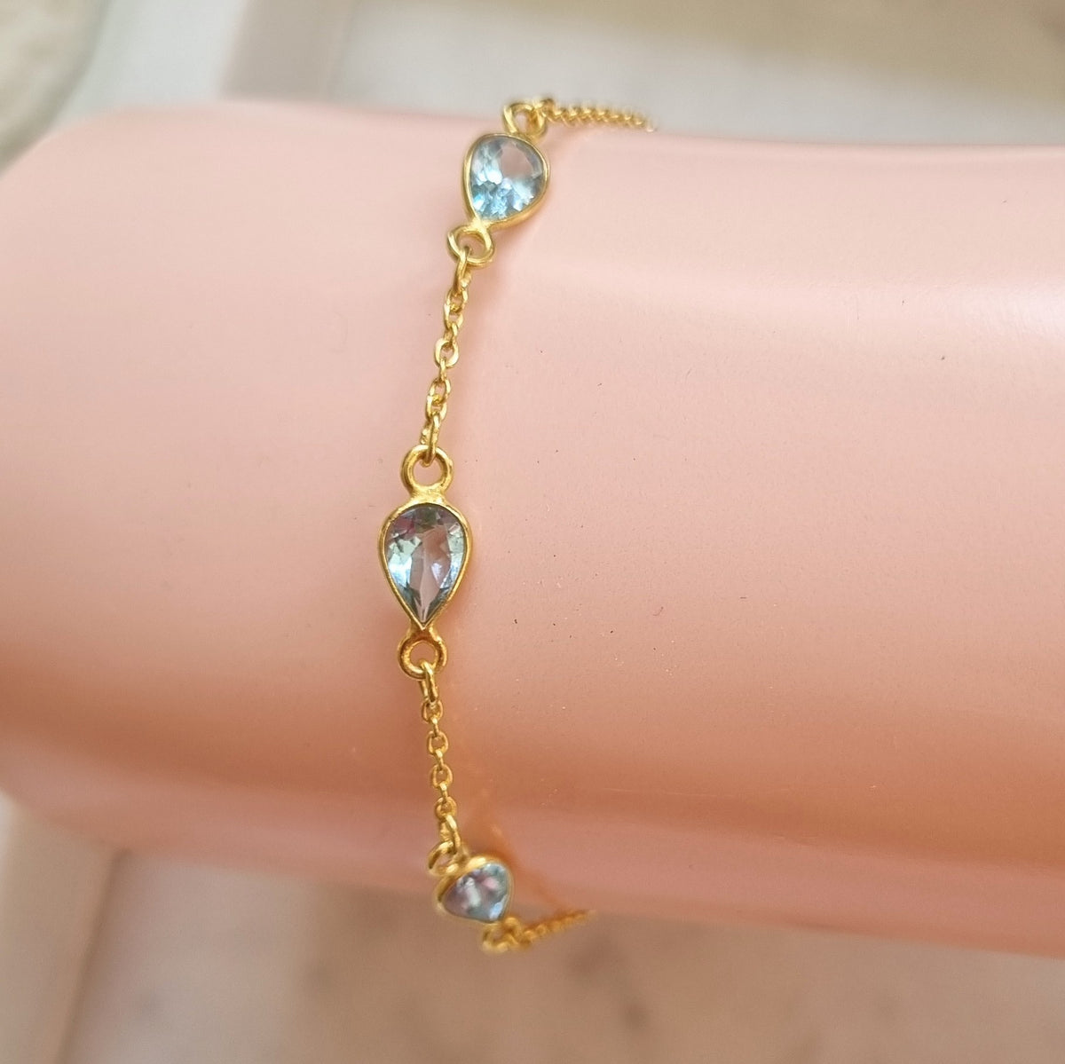 Amiri Blue Topaz Sterling Silver Bracelet