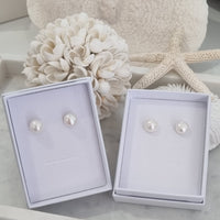 Fancesca 10-11mm Freshwater Pearl Sterling Silver stud Earrings