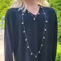 Lively station chain necklace with Pearls