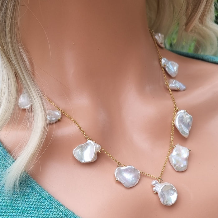 Keshi Pearl Necklace