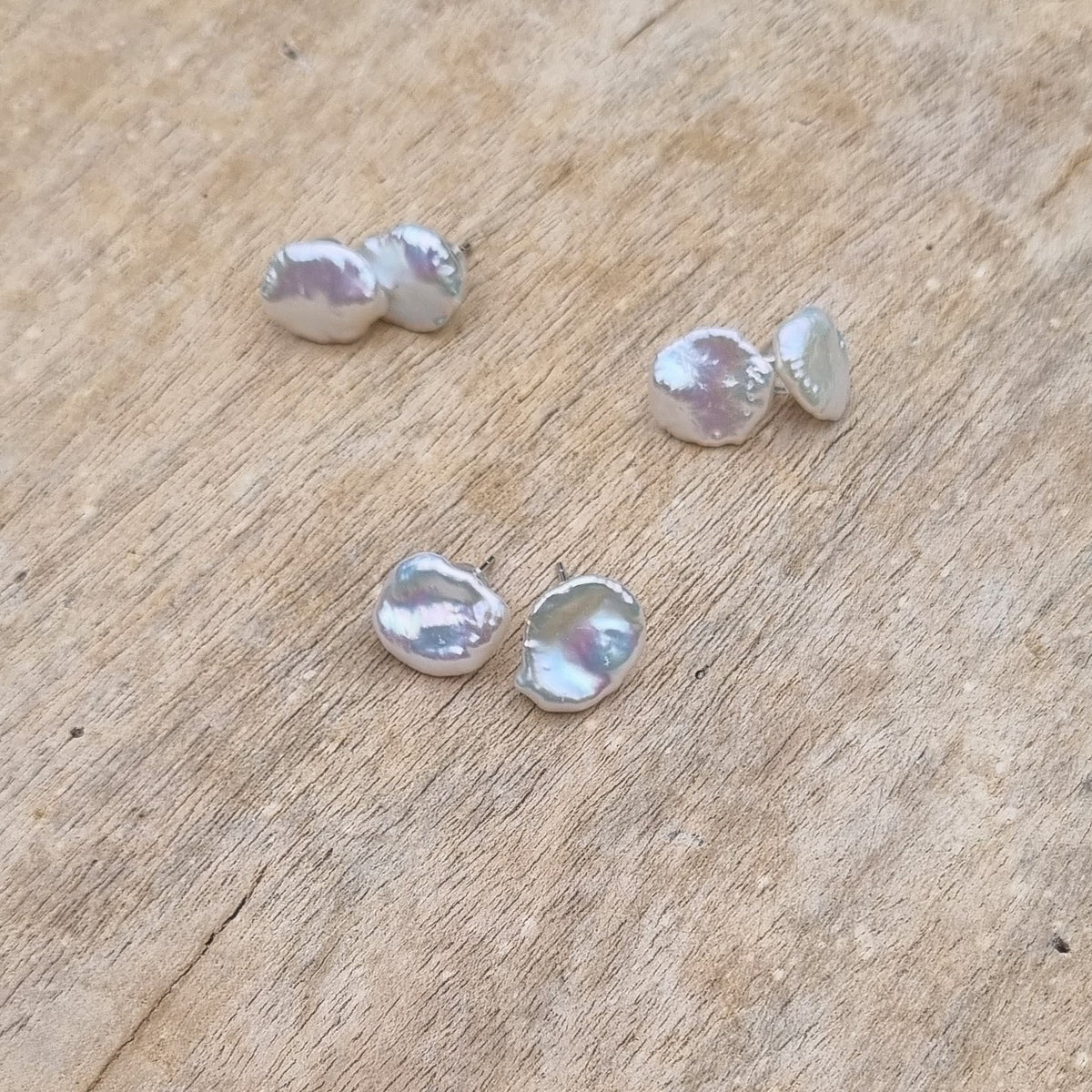 Iris Freshwater Pearl Sterling Silver Earrings