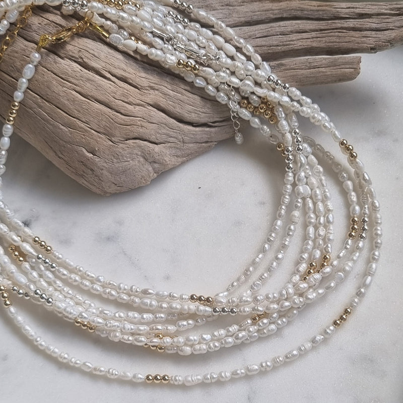 Small Rice Freshwater Pearl Necklace