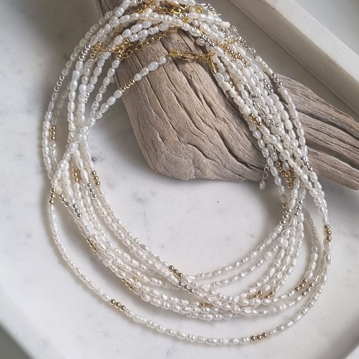 Small Rice Freshwater Pearl Necklace